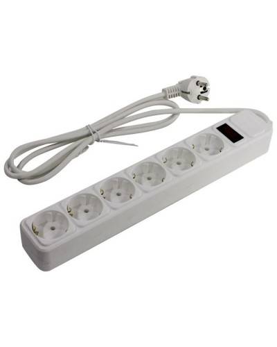 SP6W-118. Сетевой фильтр 6 розеток, 1.8м, белый. 5bites в Санкт-Петербурге