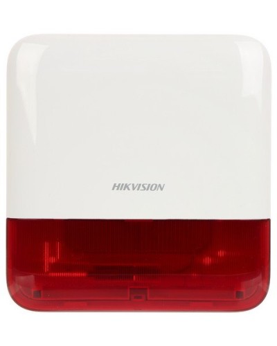 DS-PS1-E-WE Red Indicator. Оповещатель свето-звуковой радиоканальный уличный. AX PRO Hikvision в Санкт-Петербурге