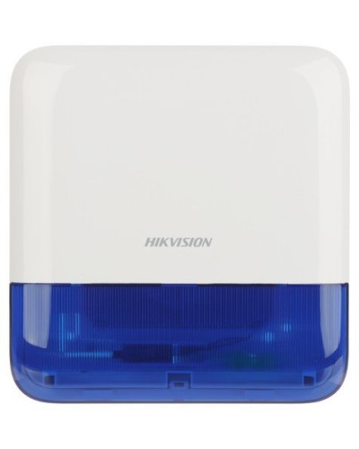 DS-PS1-E-WE Blue Indicator. Оповещатель свето-звуковой радиоканальный уличный. AX PRO Hikvision в Санкт-Петербурге