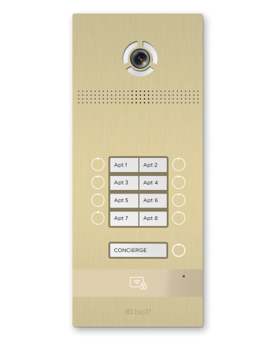 BI-08FB GOLD. Вызывная панель IP-домофона. BAS-IP в Санкт-Петербурге