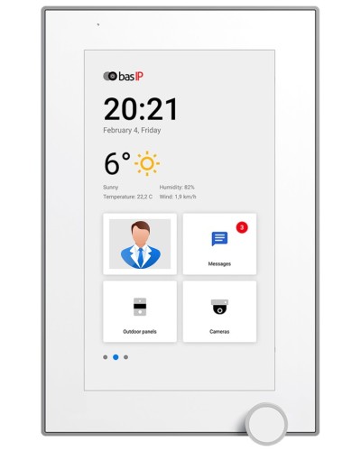 AZ-07L WHITE. Монитор IP-видеодомофона цветной. BAS-IP в Санкт-Петербурге