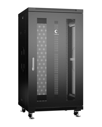 ND-05C-22U60/80-BK (8563c). Шкаф телекоммуникационный 19 напольный 22U. CABEUS в Санкт-Петербурге