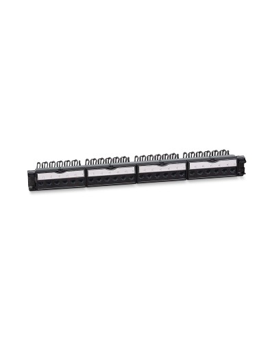 PL-24-KJ-RJ45-Cat.6a-180T (11832c): Патч-панель 19" (1U), 24 порта RJ-45, категория 6a, с задним кабельным организатором в Санкт-Петербурге