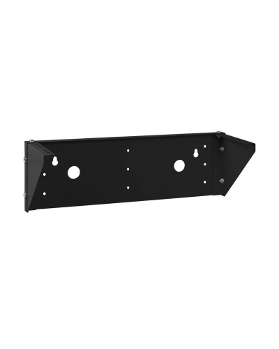 NC-3U-V-BK (12025c). Кронштейн настенный вертикальный 19 3U, цвет черный. CABEUS в Санкт-Петербурге
