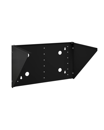 NC-6U-V-BK (12027c). Кронштейн настенный вертикальный 19 6U, цвет черный. CABEUS в Санкт-Петербурге