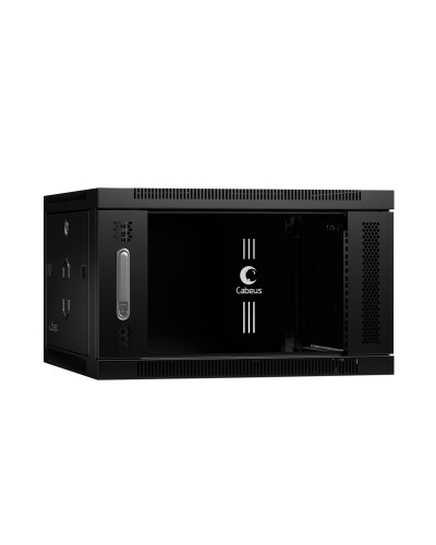 SH-05F-6U60/35-BK (8608c). Шкаф телекоммуникационный 19 настенный 6U. CABEUS в Санкт-Петербурге