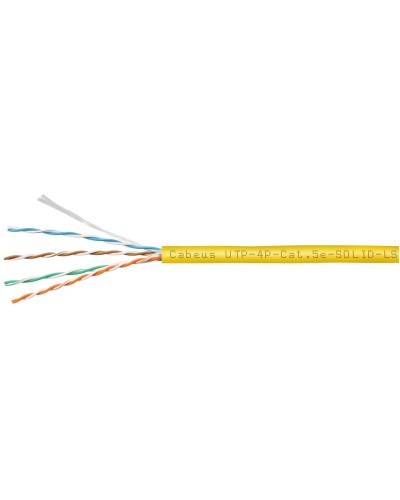 UTP-4P-Cat.5e-SOLID-LSZH-YL (9780c). Кабель «витая пара» (LAN) для структурированных систем связи. CABEUS в Санкт-Петербурге