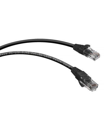 PC-UTP-RJ45-Cat.5e-2m-BK-LSZH (9539c), чёрный. Патч-корд медный. CABEUS в Санкт-Петербурге