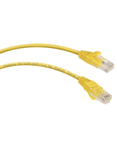 PC-UTP-RJ45-Cat.5e-3m-YL (7683c), желтый. Патч-корд медный. CABEUS в Санкт-Петербурге