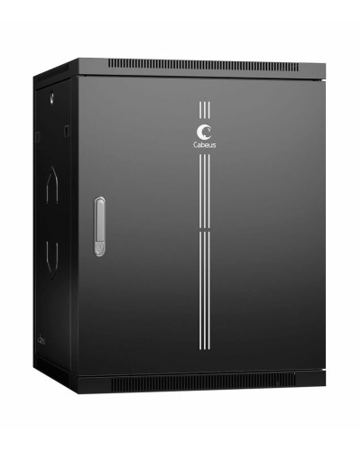 SH-05F-15U60/35m-R-BK (10759c). Шкаф телекоммуникационный 19 настенный 15U. CABEUS в Санкт-Петербурге