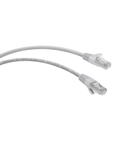 PC-SSTP-RJ45-Cat.6a-0.5m-LSZH (7900c), серый. Патч-корд медный. CABEUS в Санкт-Петербурге