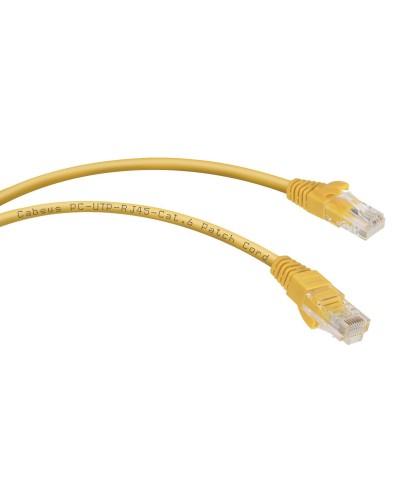 PC-UTP-RJ45-Cat.6-1m-YL (8705c), желтый. Патч-корд медный. CABEUS в Санкт-Петербурге