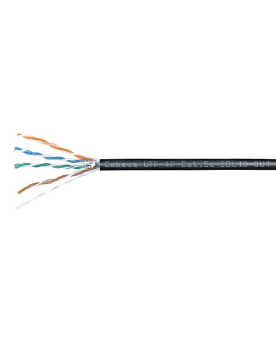 UTP-4P-Cat.5e-SOLID-OUT-LSZH-UV (7172c). Кабель «витая пара» (LAN) для структурированных систем связи. CABEUS в Санкт-Петербурге