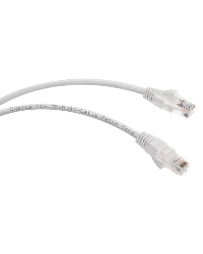 PC-UTP-RJ45-Cat.6-3m (7269c), серый. Патч-корд медный. CABEUS в Санкт-Петербурге
