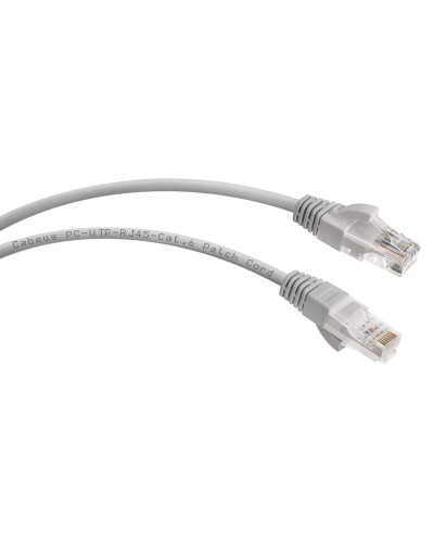 PC-UTP-RJ45-Cat.6-1m (7267c), серый. Патч-корд медный. CABEUS в Санкт-Петербурге