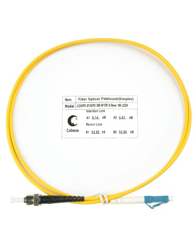 FOP(s)-9-LC-ST-1,5m (8351c). Патч-корд оптический. CABEUS в Санкт-Петербурге