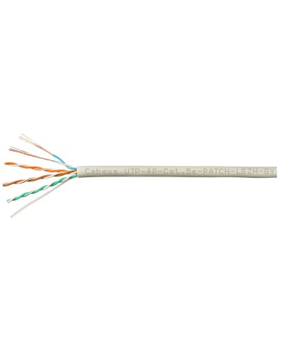 UTP-4P-Cat.5e-SOLID-LSZH-GY-100 (9776c-5). Кабель «витая пара» (LAN) для структурированных систем связи. CABEUS в Санкт-Петербурге