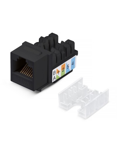 KJ-RJ45-Cat.5e-90-SW-BK (10101c): Вставка Keystone Jack RJ-47 в Санкт-Петербурге