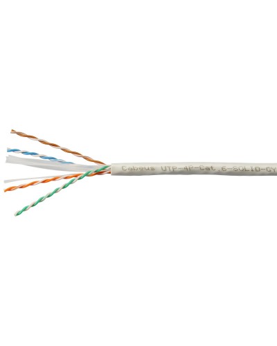 UTP-4P-Cat.6-SOLID-LSLTx-GY-100 (11143c-5). Кабель «витая пара» (LAN) для структурированных систем связи. CABEUS в Санкт-Петербурге
