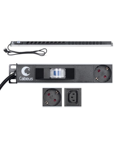PDU-16-10S-10C13-B (9552c). Блок розеток. CABEUS в Санкт-Петербурге