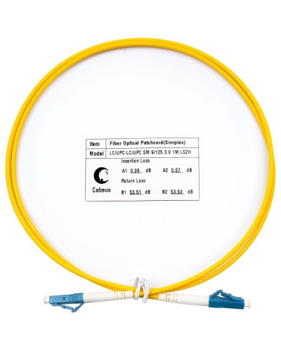 FOP(s)-9-LC-LC-25m (8337c). Патч-корд оптический. CABEUS в Санкт-Петербурге