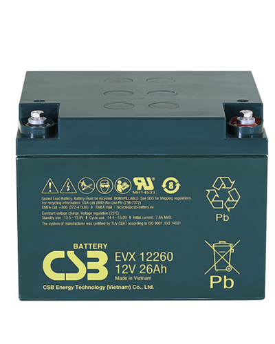 CSB EVX 12260. Аккумулятор герметичный свинцово-кислотный. CSB в Санкт-Петербурге