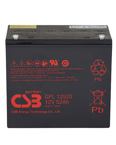 CSB GPL 12520. Аккумулятор герметичный свинцово-кислотный. CSB в Санкт-Петербурге