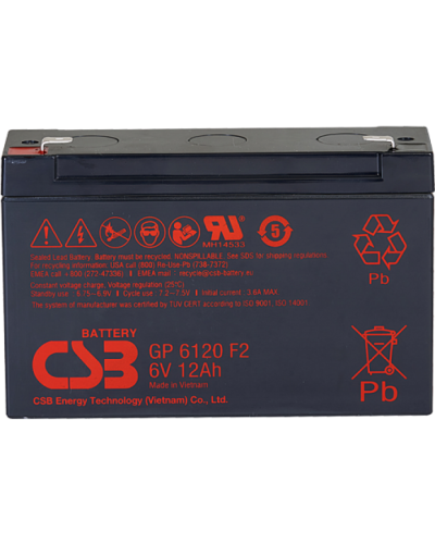CSB GP 6120. Аккумулятор герметичный свинцово-кислотный. CSB в Санкт-Петербурге
