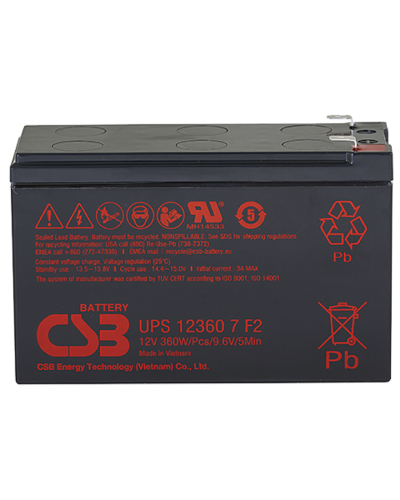CSB UPS 123607. Аккумулятор герметичный свинцово-кислотный. CSB в Санкт-Петербурге