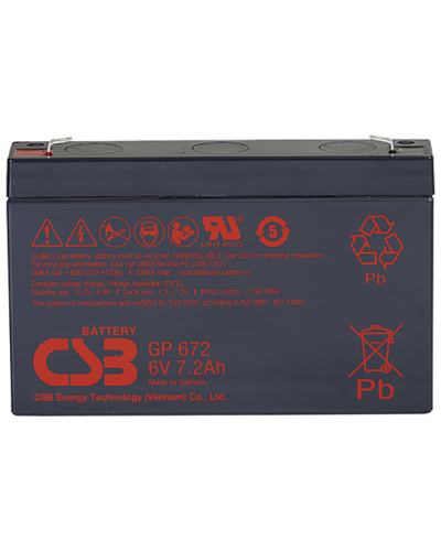 CSB GP 672. Аккумулятор герметичный свинцово-кислотный. CSB в Санкт-Петербурге
