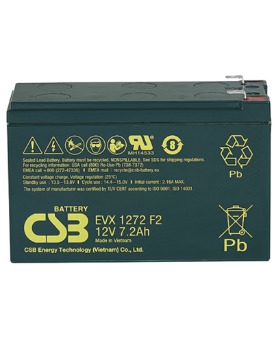 CSB EVX 1272. Аккумулятор герметичный свинцово-кислотный. CSB в Санкт-Петербурге