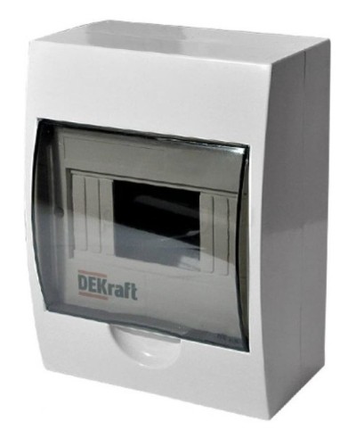 ЩРН-П-8 IP41 настенный (31010DEK). Щиток модульный с прозрачной дверцей. DEKraft в Санкт-Петербурге