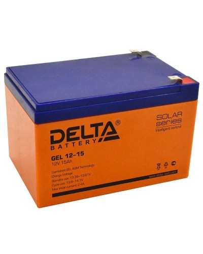 Delta GEL 12-15. Аккумулятор герметичный свинцово-кислотный. Delta в Санкт-Петербурге