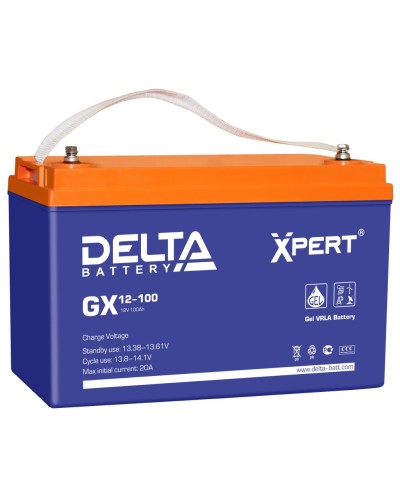 Delta GX 12-100. Аккумулятор герметичный свинцово-кислотный. Delta в Санкт-Петербурге