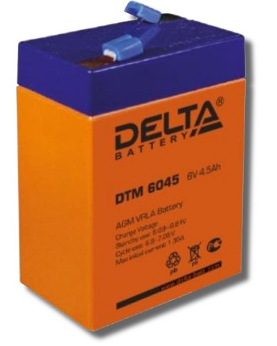 Delta DTM 6045. Аккумулятор герметичный свинцово-кислотный. Delta в Санкт-Петербурге