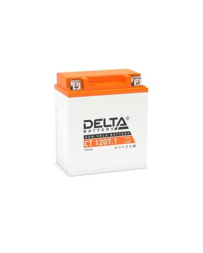 Delta CT 1207.1. Аккумулятор герметичный свинцово-кислотный стартерный. Delta в Санкт-Петербурге