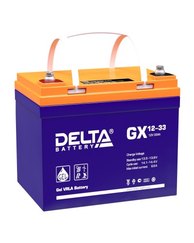 Delta GX 12-33. Аккумулятор герметичный свинцово-кислотный. Delta в Санкт-Петербурге