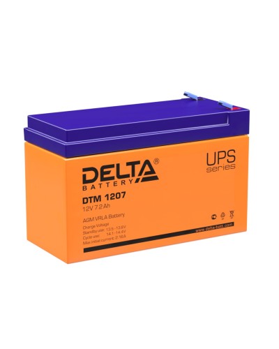 Delta DTM 1207. Аккумулятор герметичный свинцово-кислотный. Delta в Санкт-Петербурге