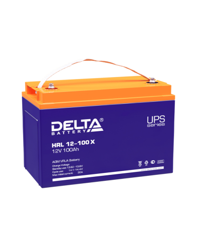 Delta HRL 12-100 X. Аккумулятор герметичный свинцово-кислотный. Delta в Санкт-Петербурге