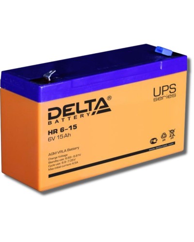 Delta HR 6-15. Аккумулятор герметичный свинцово-кислотный. Delta в Санкт-Петербурге