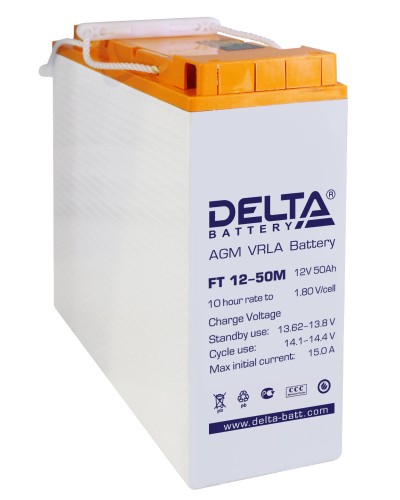 Delta FT 12-50 M. Аккумулятор герметичный свинцово-кислотный. Delta в Санкт-Петербурге