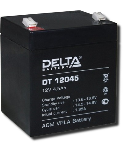 Delta DT 12045. Аккумулятор герметичный свинцово-кислотный. Delta в Санкт-Петербурге