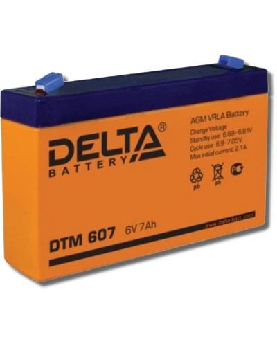 Delta DTM 607. Аккумулятор герметичный свинцово-кислотный. Delta в Санкт-Петербурге
