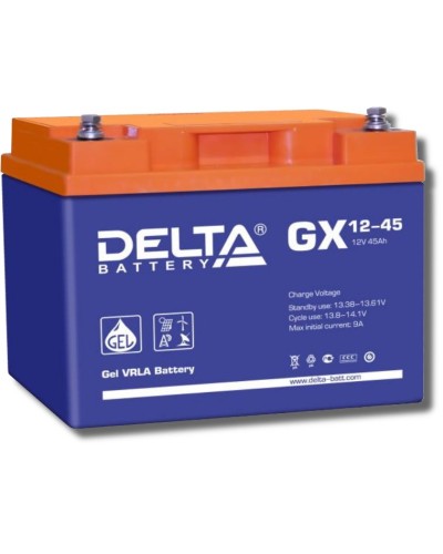 Delta GX 12-45. Аккумулятор герметичный свинцово-кислотный. Delta в Санкт-Петербурге