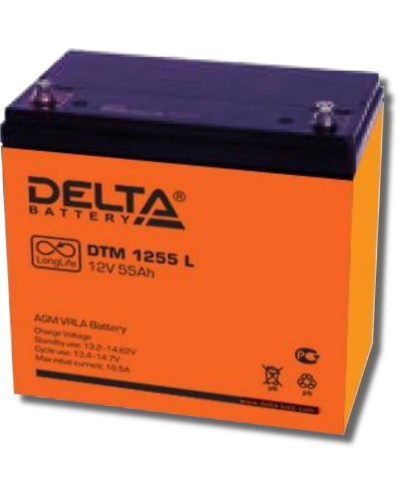 Delta DTM 1255 L. Аккумулятор герметичный свинцово-кислотный. Delta в Санкт-Петербурге