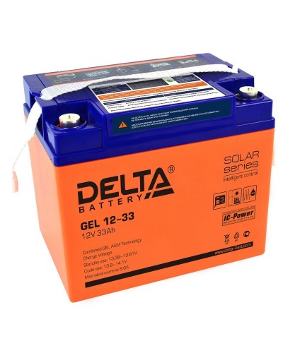 Delta GEL 12-33. Аккумулятор герметичный свинцово-кислотный. Delta в Санкт-Петербурге