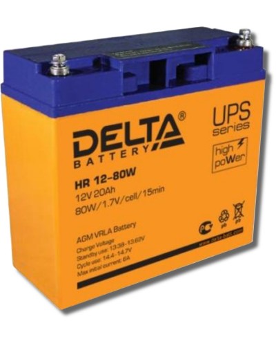 Delta HR 12-80 W. Аккумулятор герметичный свинцово-кислотный. Delta в Санкт-Петербурге