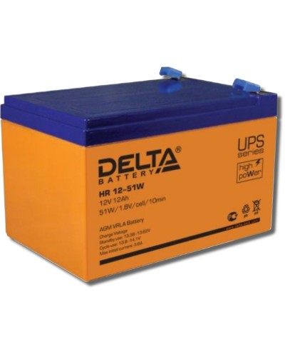 Delta HR 12-51 W. Аккумулятор герметичный свинцово-кислотный. Delta в Санкт-Петербурге