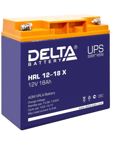 Delta HRL 12-18 X. Аккумулятор герметичный свинцово-кислотный. Delta в Санкт-Петербурге