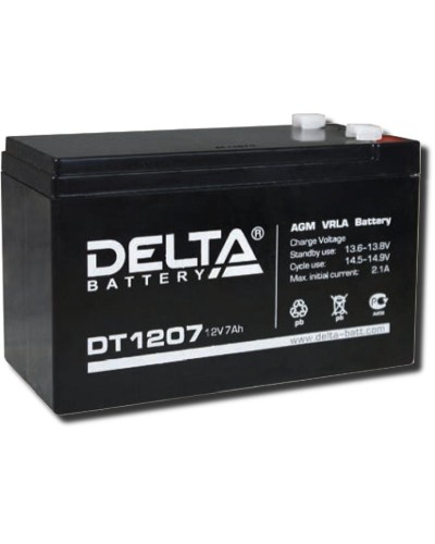 Delta DT 1207. Аккумулятор герметичный свинцово-кислотный. Delta в Санкт-Петербурге
